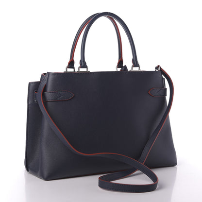 Louis Vuitton Calfskin Lockme Day Marine Rouge 3 of 8