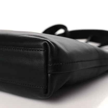 Prada Calfskin Nylon Messenger Bag Black 9 of 10