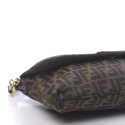 Fendi Zucca Patent Large Mia Shoulder Flap Tobacco 8 of 11