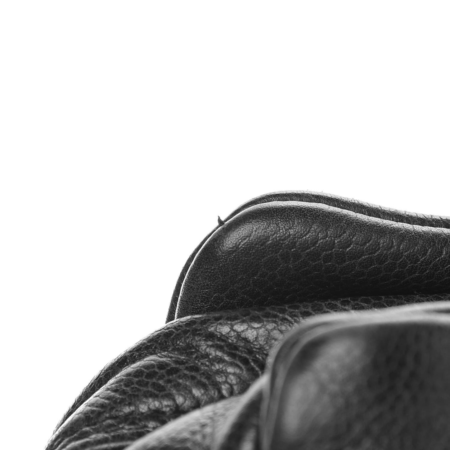 Caviar Square Stitched Bowler Black