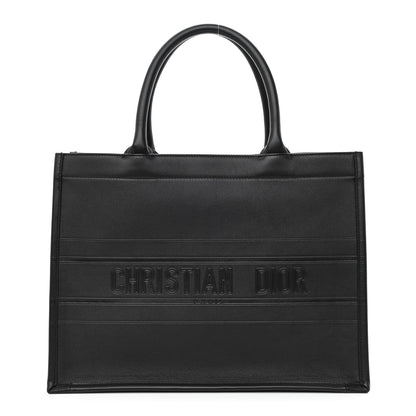 Christian Dior Calfskin Embossed Medium Book Tote Black 1 of 12