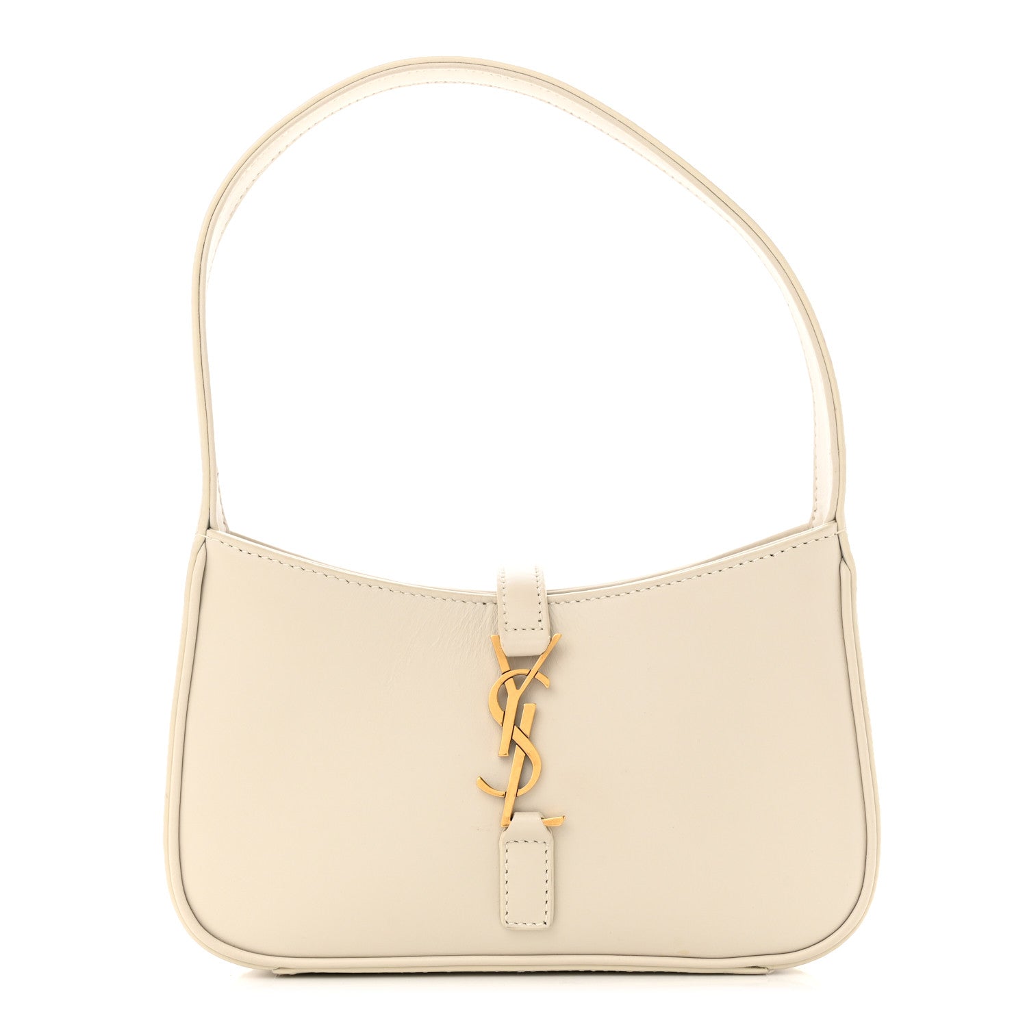 Saint Laurent Smooth Calfskin Le 5 A 7 Mini Hobo Crema Soft 1 of 10