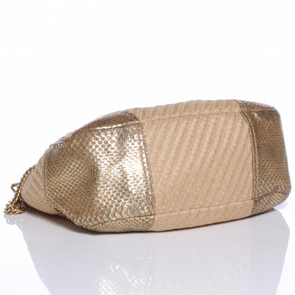 Prada Jute Python Hobo Oro 4 of 9