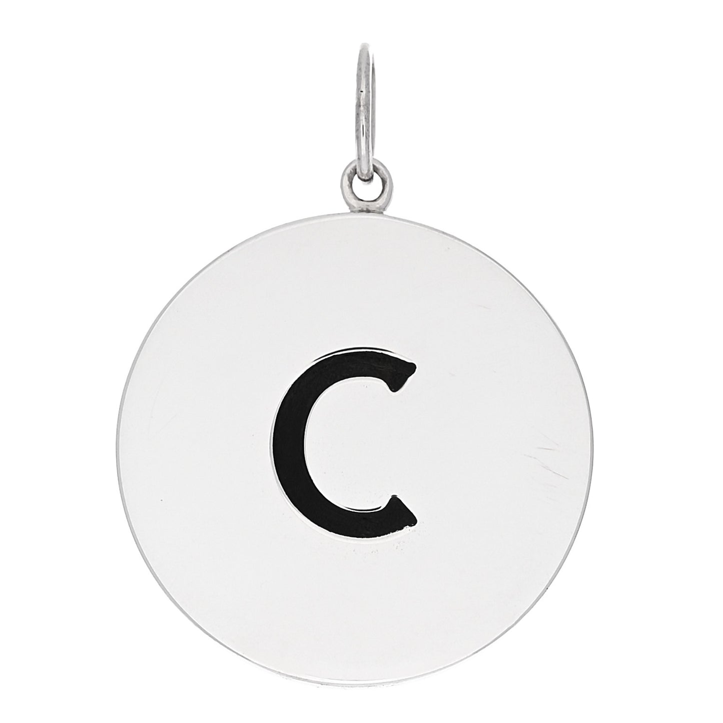 Sterling Silver Block Letter C Charm
