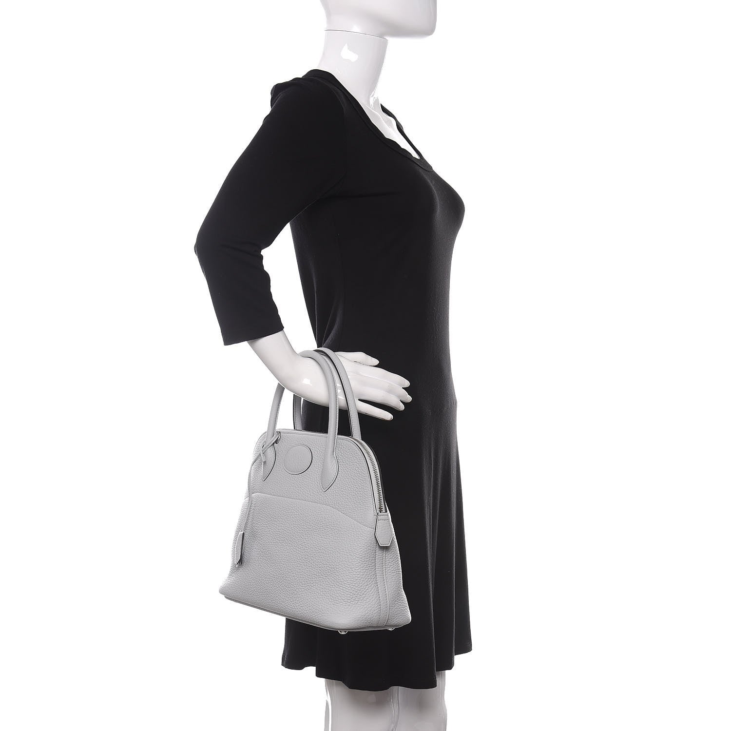 Hermes Taurillon Clemence Bolide 31 Bleu Glacier 3 of 12