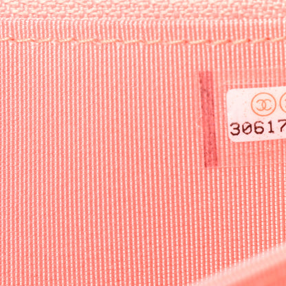 Chanel Caviar Quilted Mini Wallet On Chain WOC Coral 7 of 9