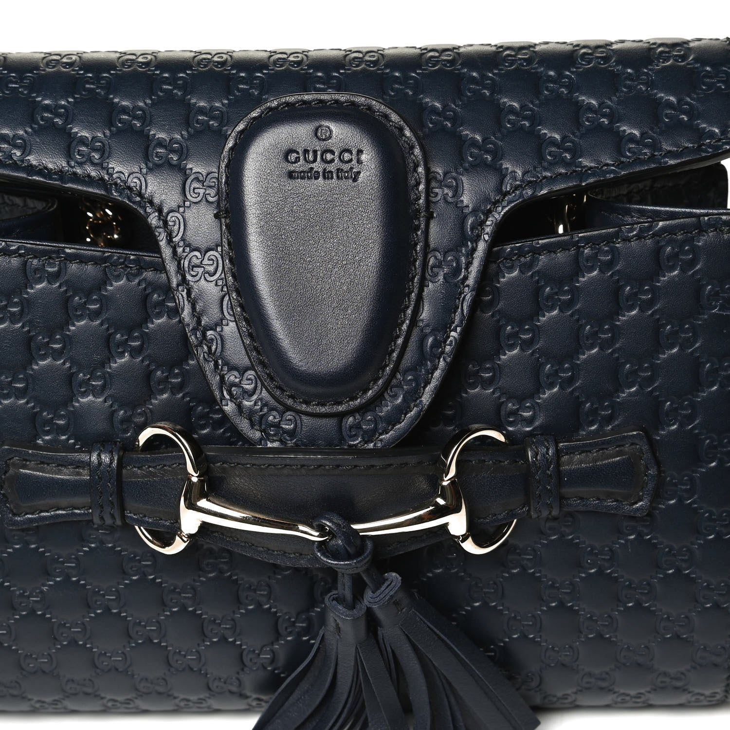 Gucci Microguccissima Mini Emily Chain Shoulder Bag Blue 8 of 11
