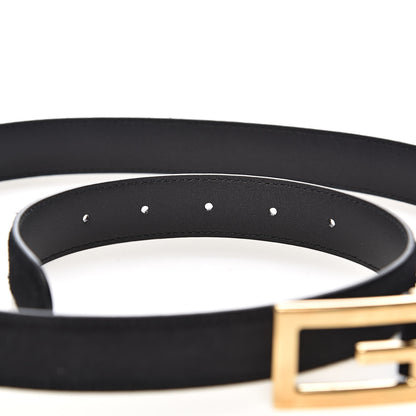 Gucci Suede Icaro G Cube 25mm Belt 95 38 Black 6 of 6