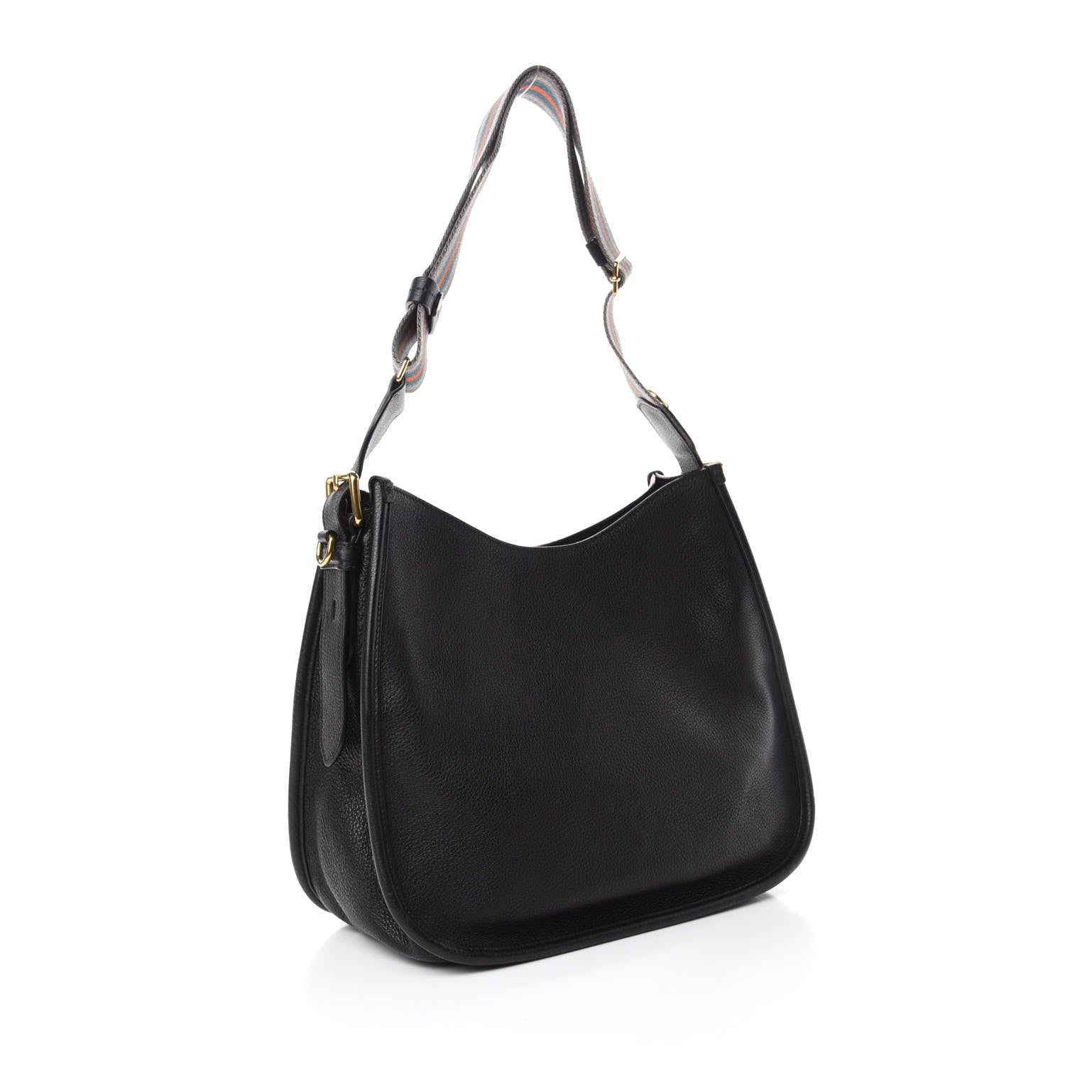 Prada Vitello Daino Hobo Black 3 of 10