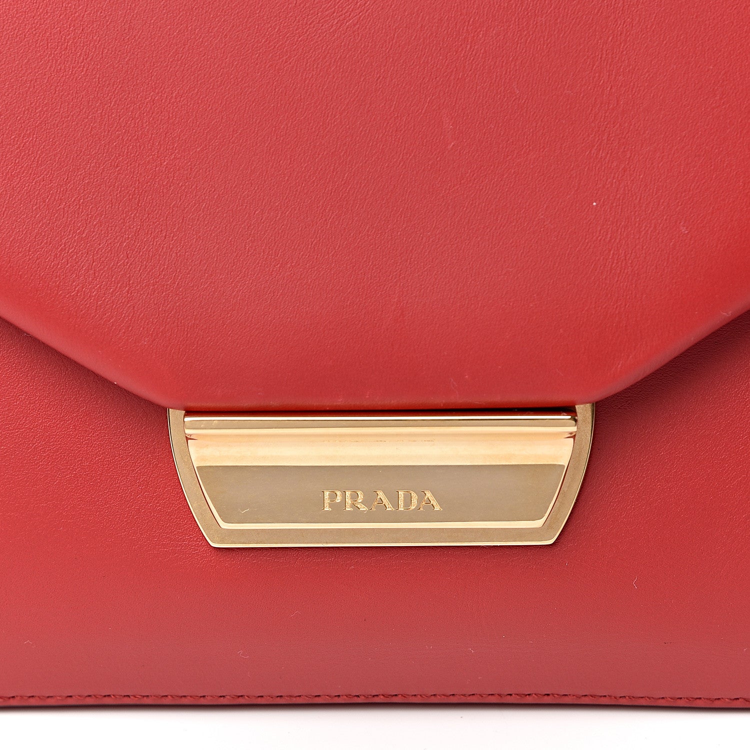 Prada New Calfskin Ingrid Shoulder Bag Fuoco 9 of 9