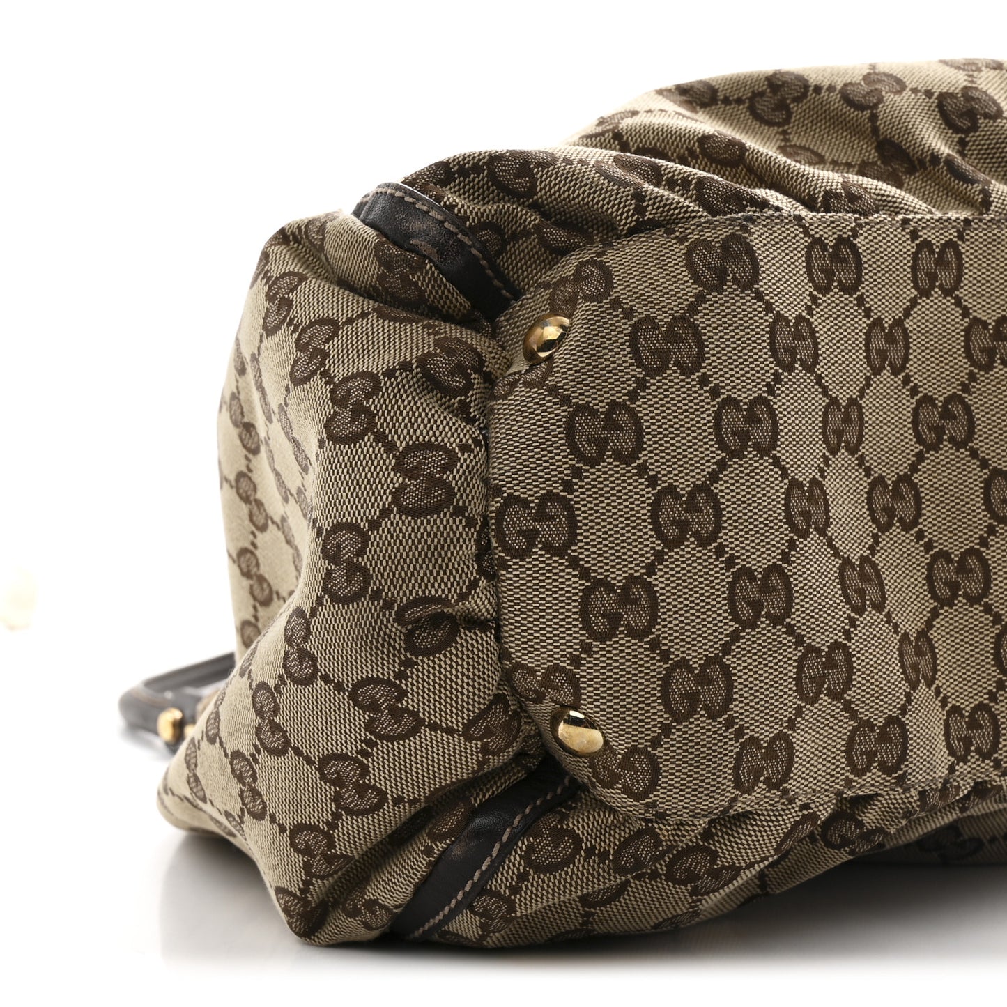 Monogram Large D Gold Hobo Dark Brown
