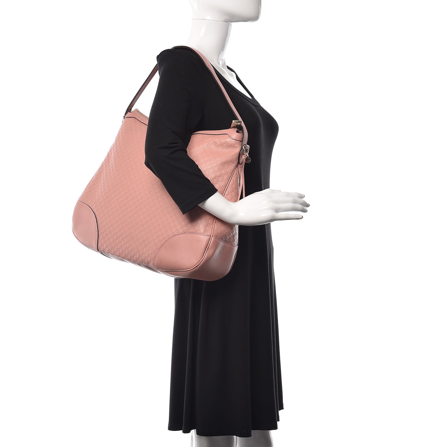 Soft Microguccissima Margaux Hobo Pink