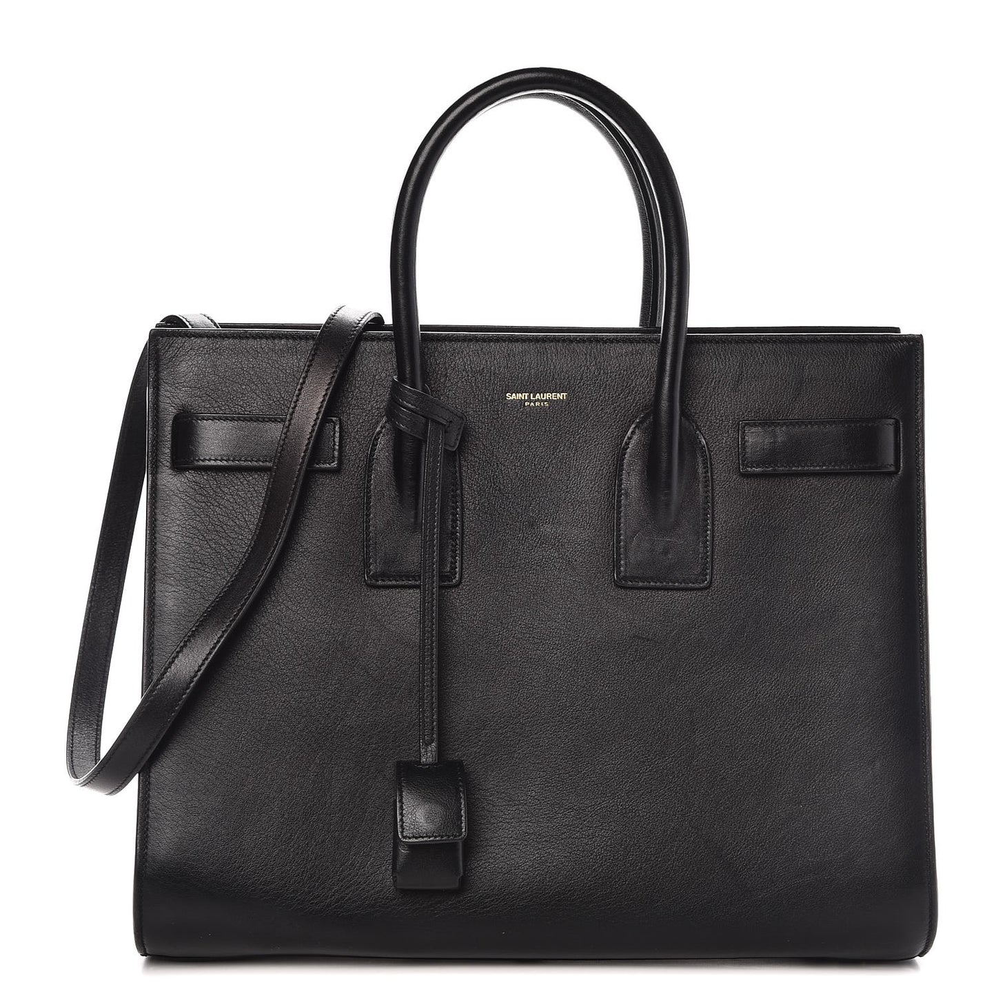Calfskin Small Sac De Jour Black