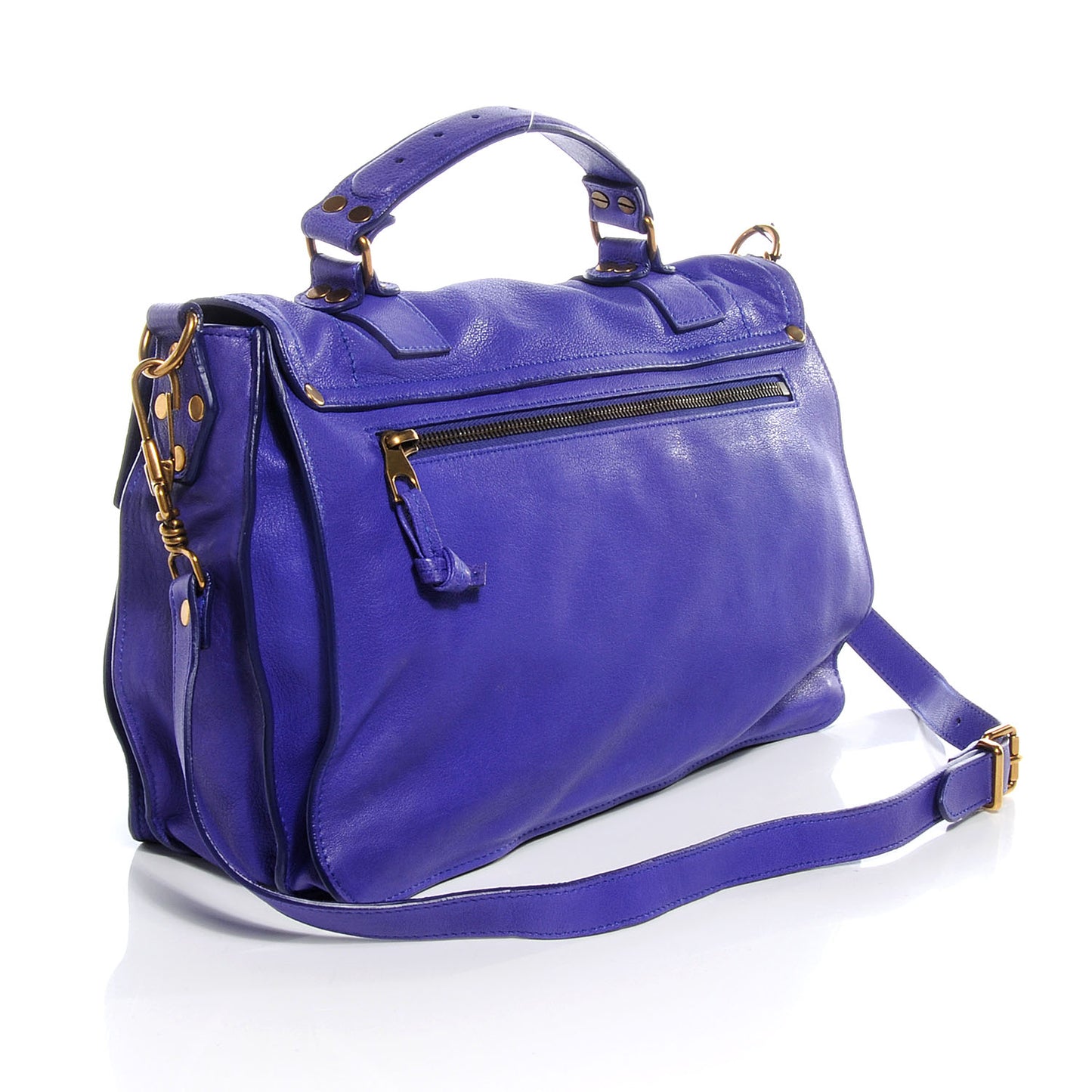 Lambskin PS1 Medium Satchel Purple Rain
