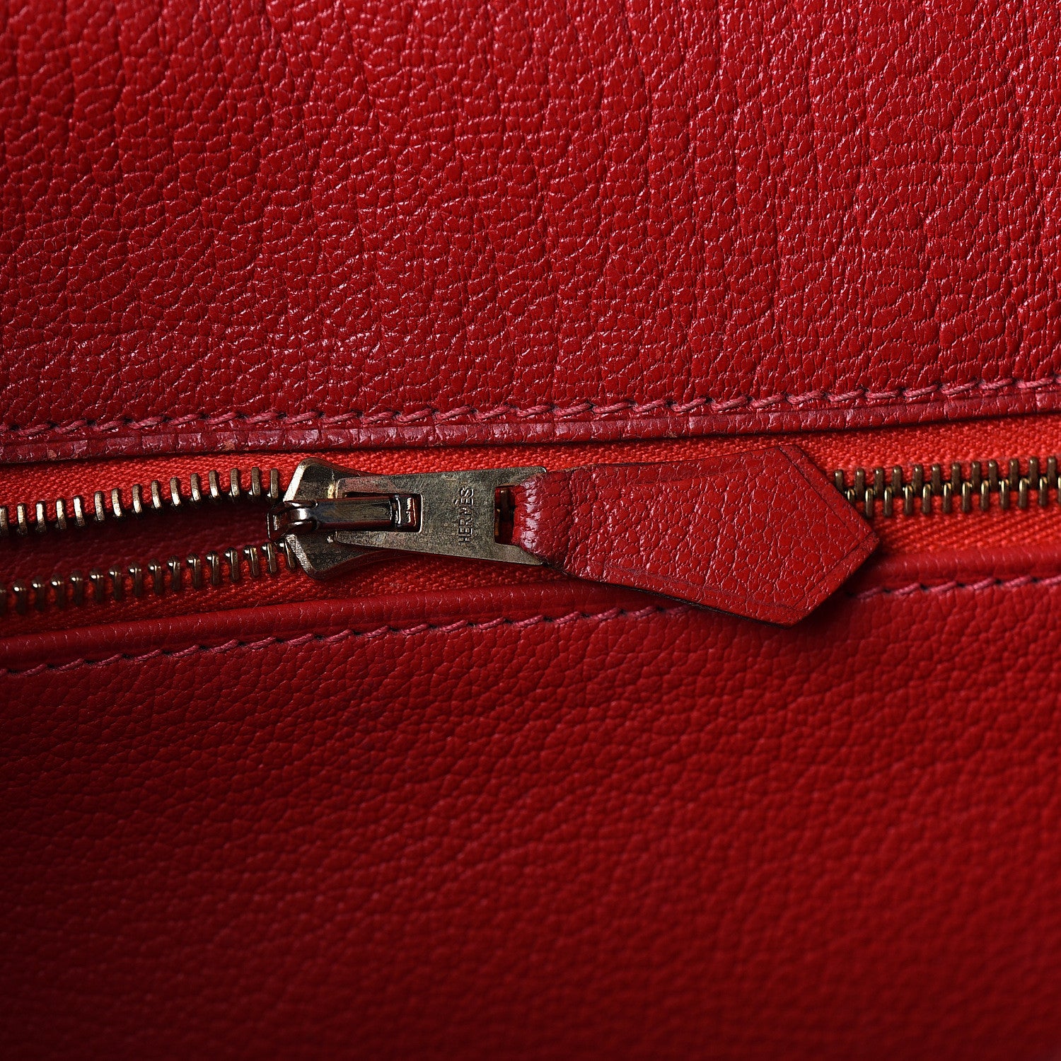 Hermes Chevre De Coromandel Kelly Retourne 35 Rouge Vif 9 of 32