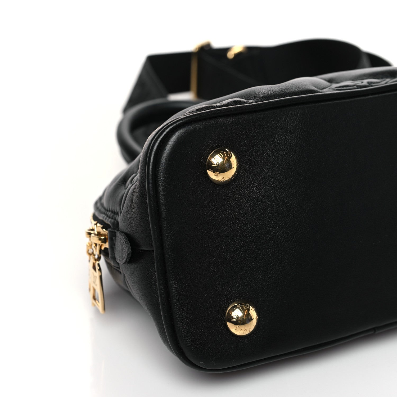 Louis Vuitton Calfskin Bubblegram Alma BB Black 7 of 8
