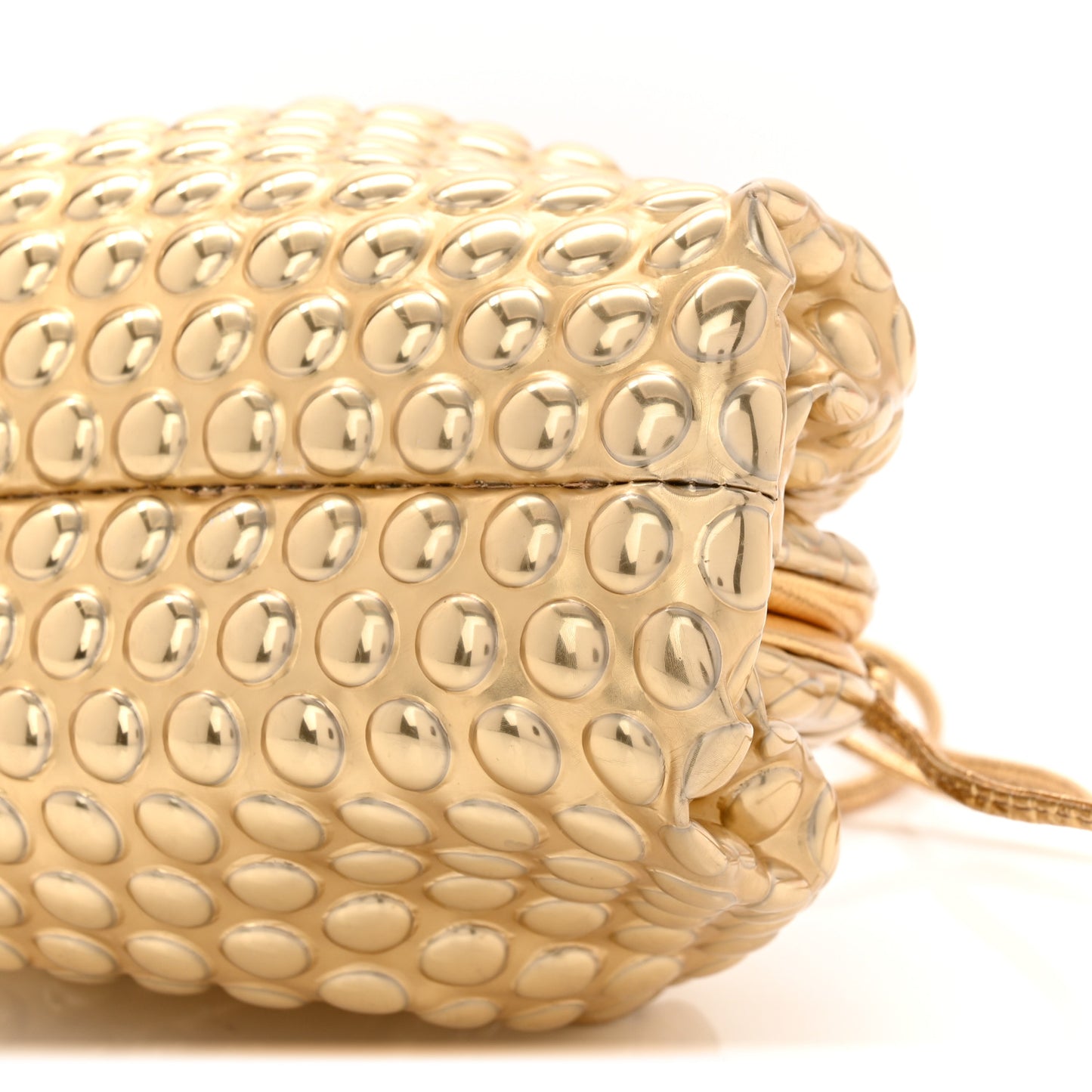 Metallic Fabric Bubble Wrap The Mini Pouch Gold