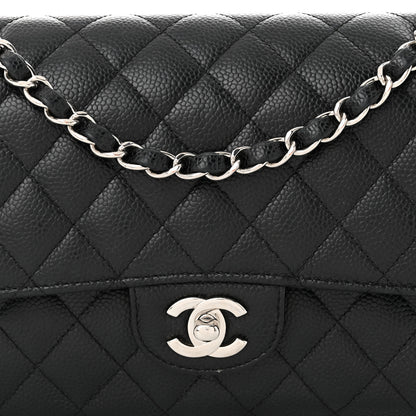 Chanel Caviar Quilted Medium Double Flap Black 8 of 10