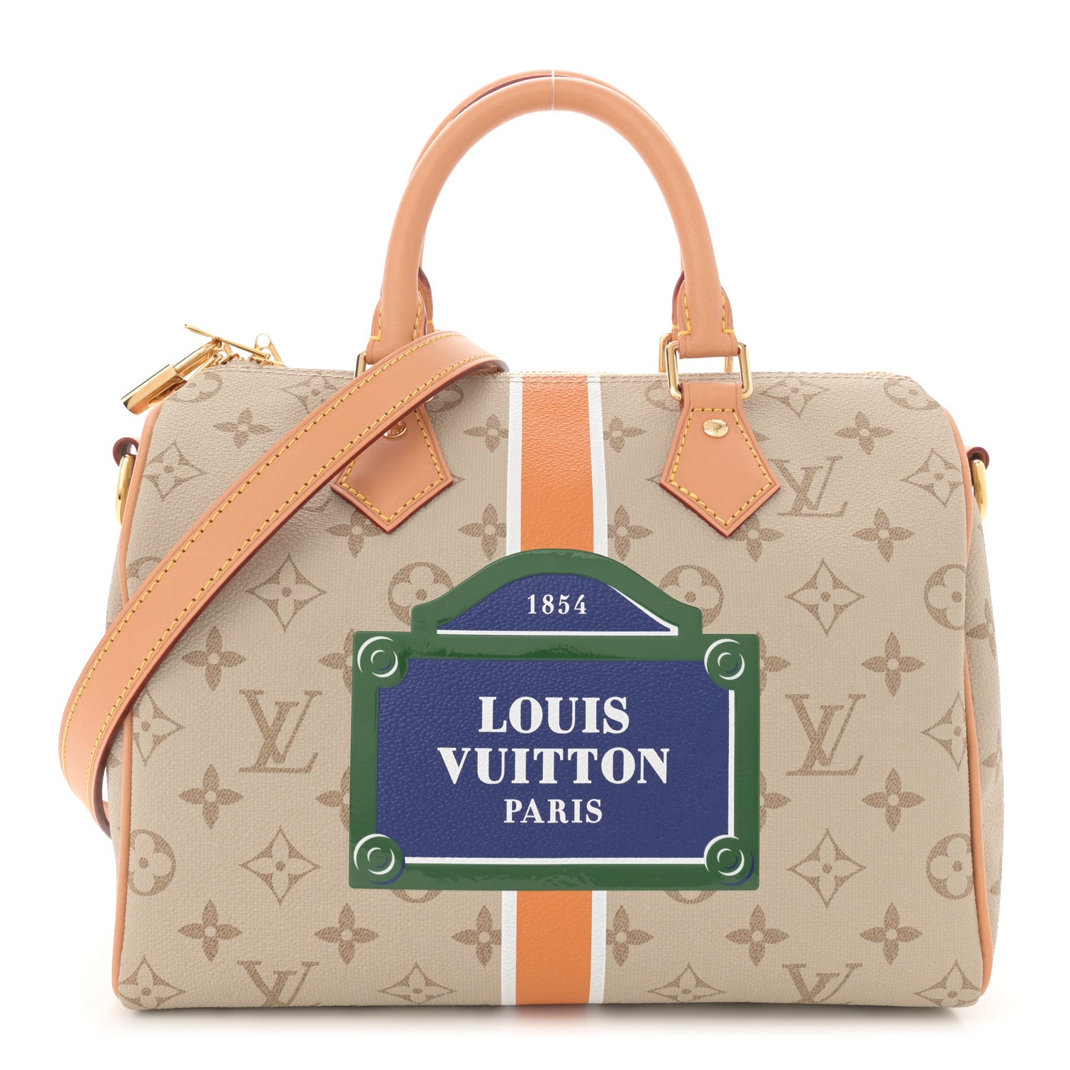 Louis Vuitton Monopaname Speedy Bandouliere 25 Beige Ocher 1 of 10