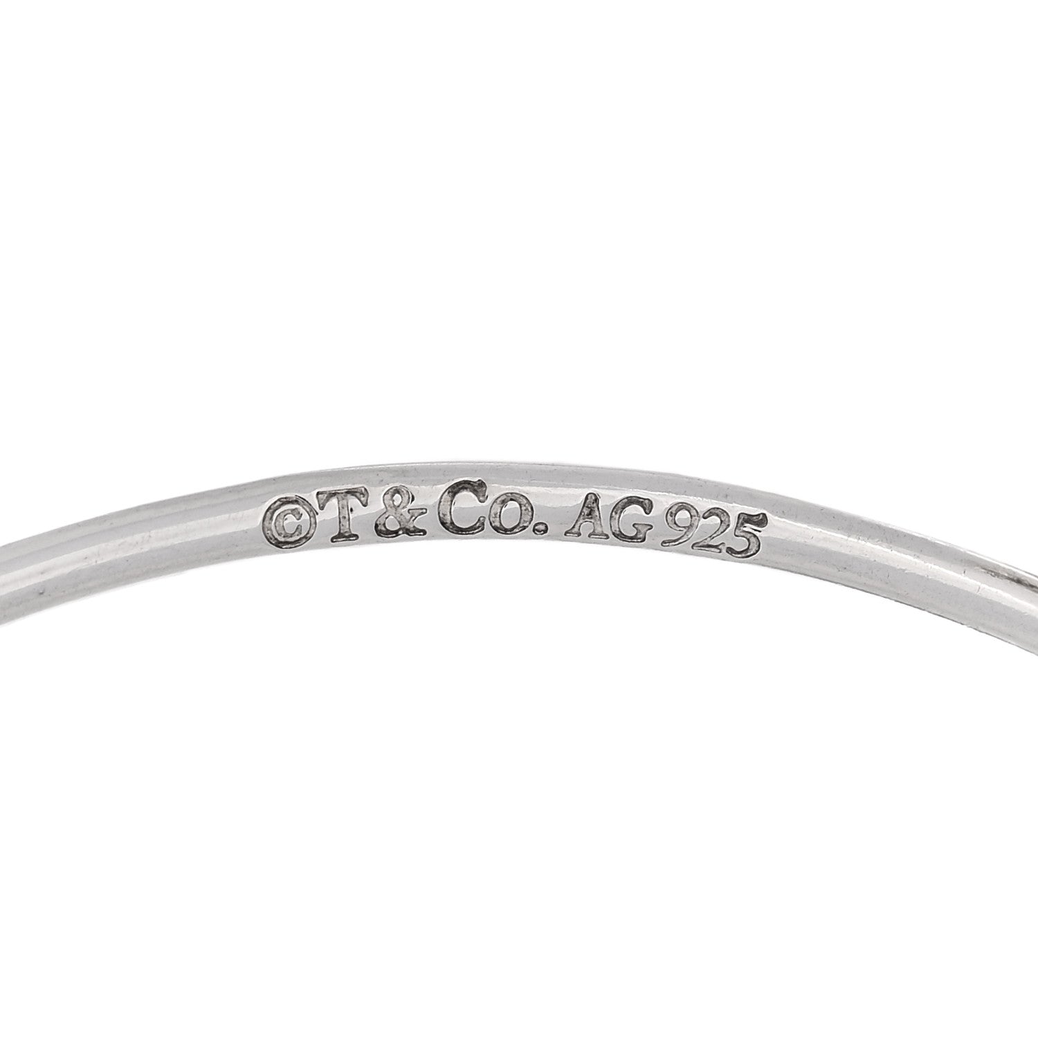 PRY Silver Hook Bangle [narrow]　シュウト Sterling Silver Shiny Horseshoe Hook Clasp Stacking Bangle