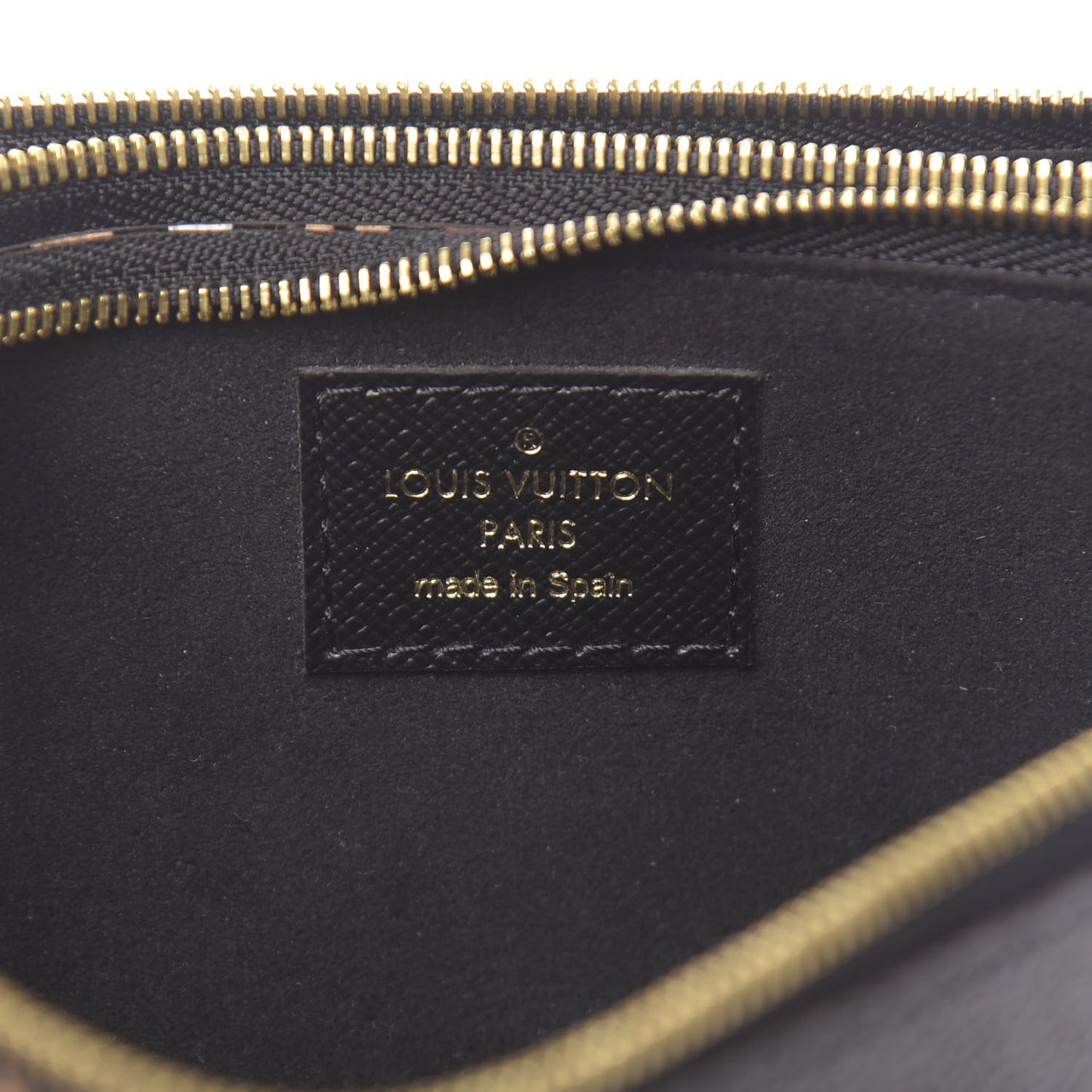 Monogram Giant Jungle Pochette Double Zip Black