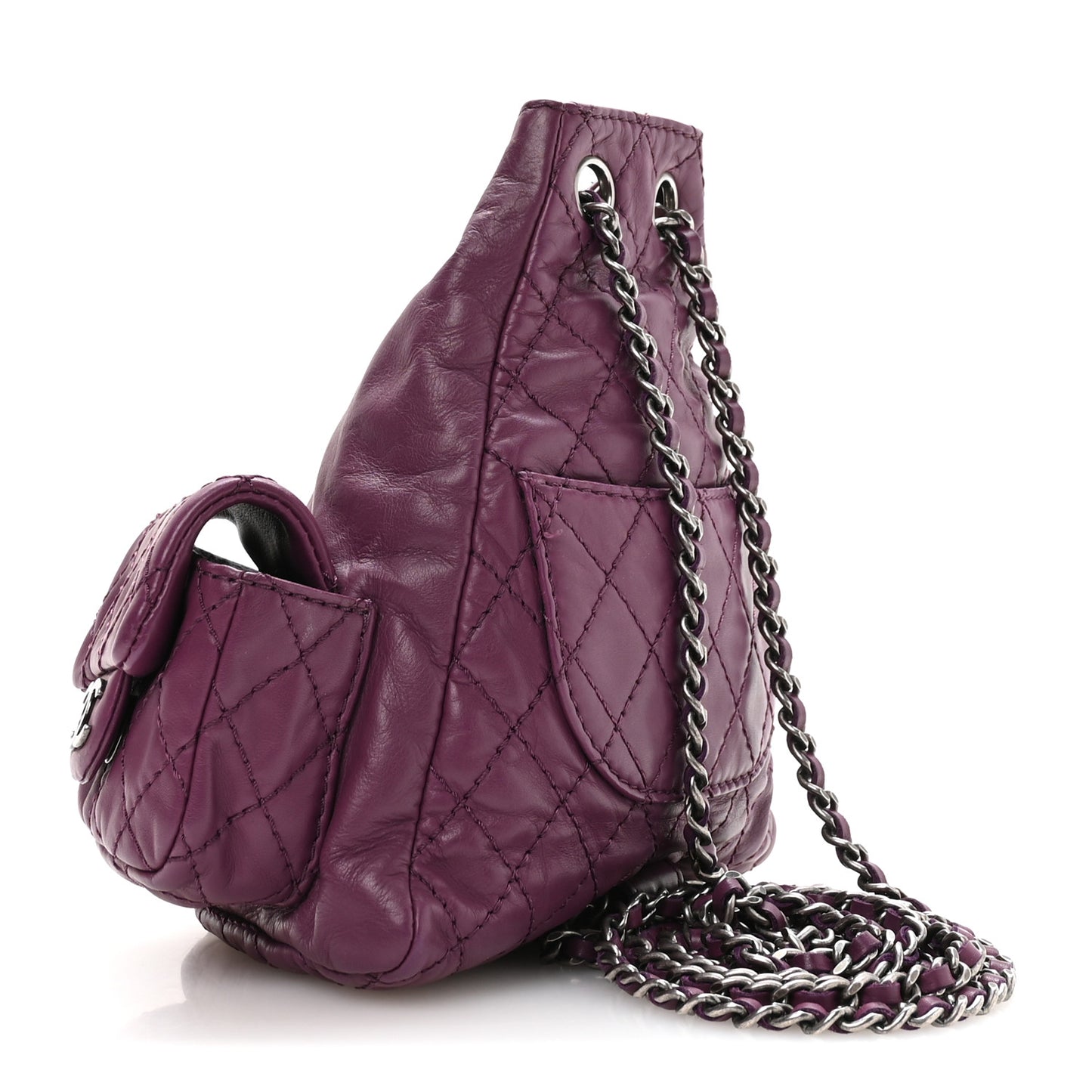 Calfskin Mini Backpack Is Back Plum