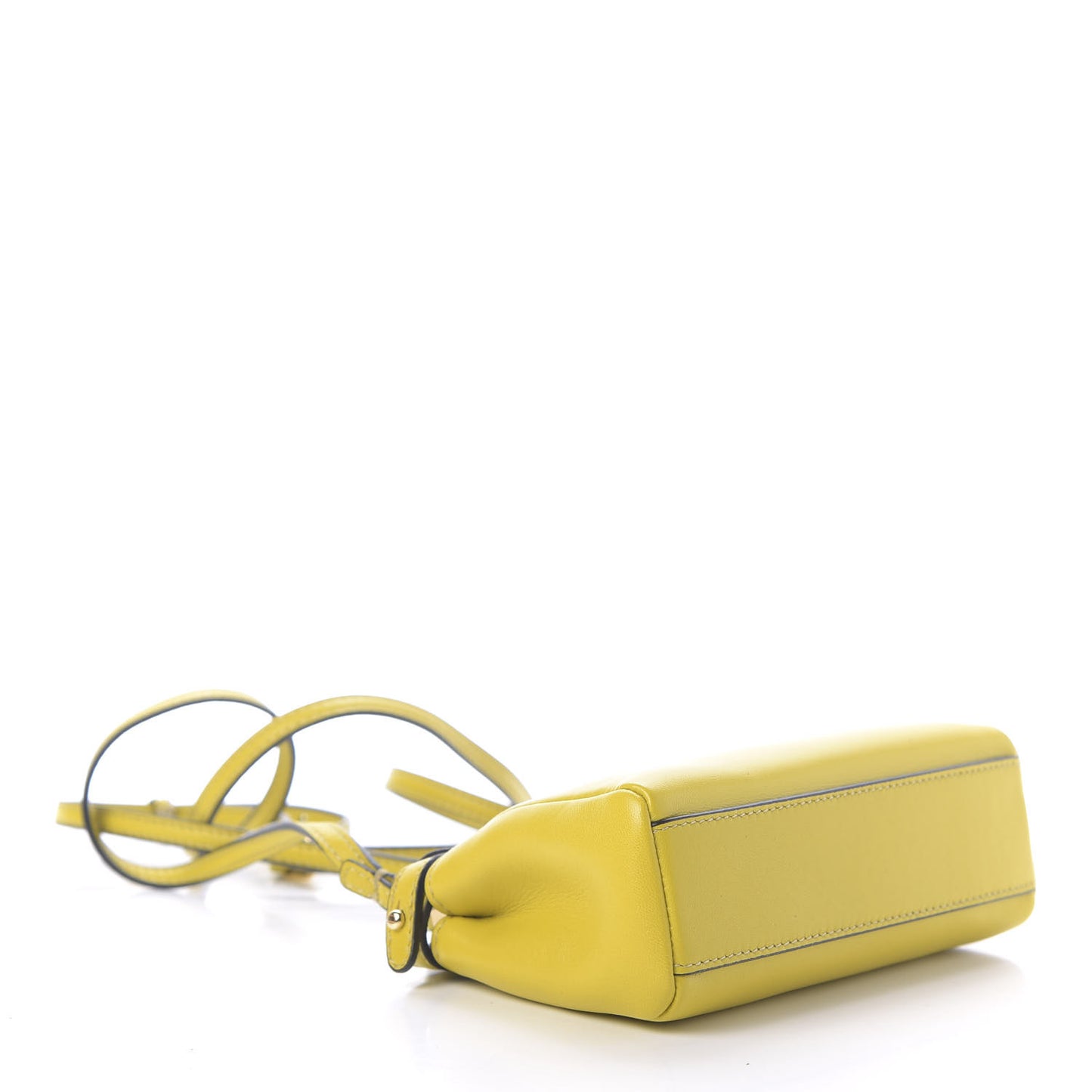Shiny Nappa Micro Peekaboo Iconic Satchel Lime