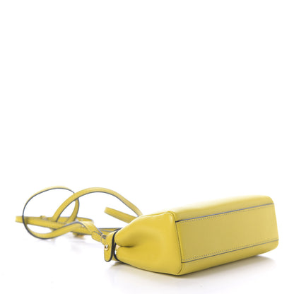 Fendi Shiny Nappa Micro Peekaboo Iconic Satchel Lime 4 of 9
