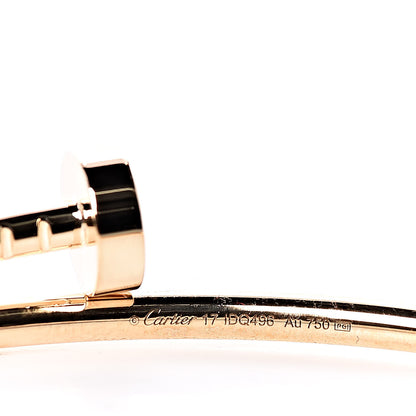 Cartier 18K Yellow Gold Small Juste Un Clou Bracelet 17 4 of 5