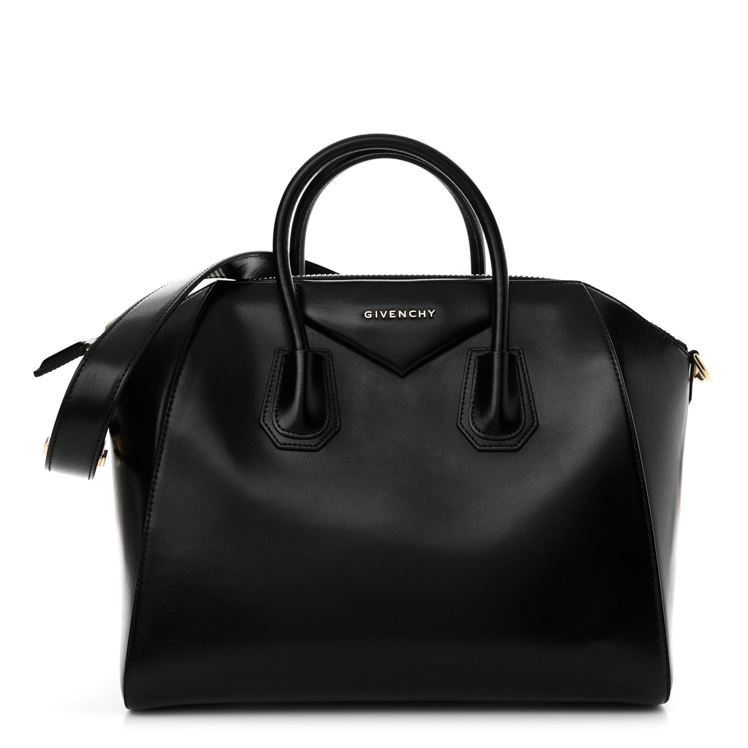 Givenchy Shiny Lord Calfskin Medium Antigona Black 1 of 10