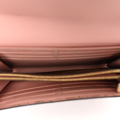 Louis Vuitton LOUIS VUITTON Damier Ebene Croisette Chain Wallet Rose Ballerine 5 of 11