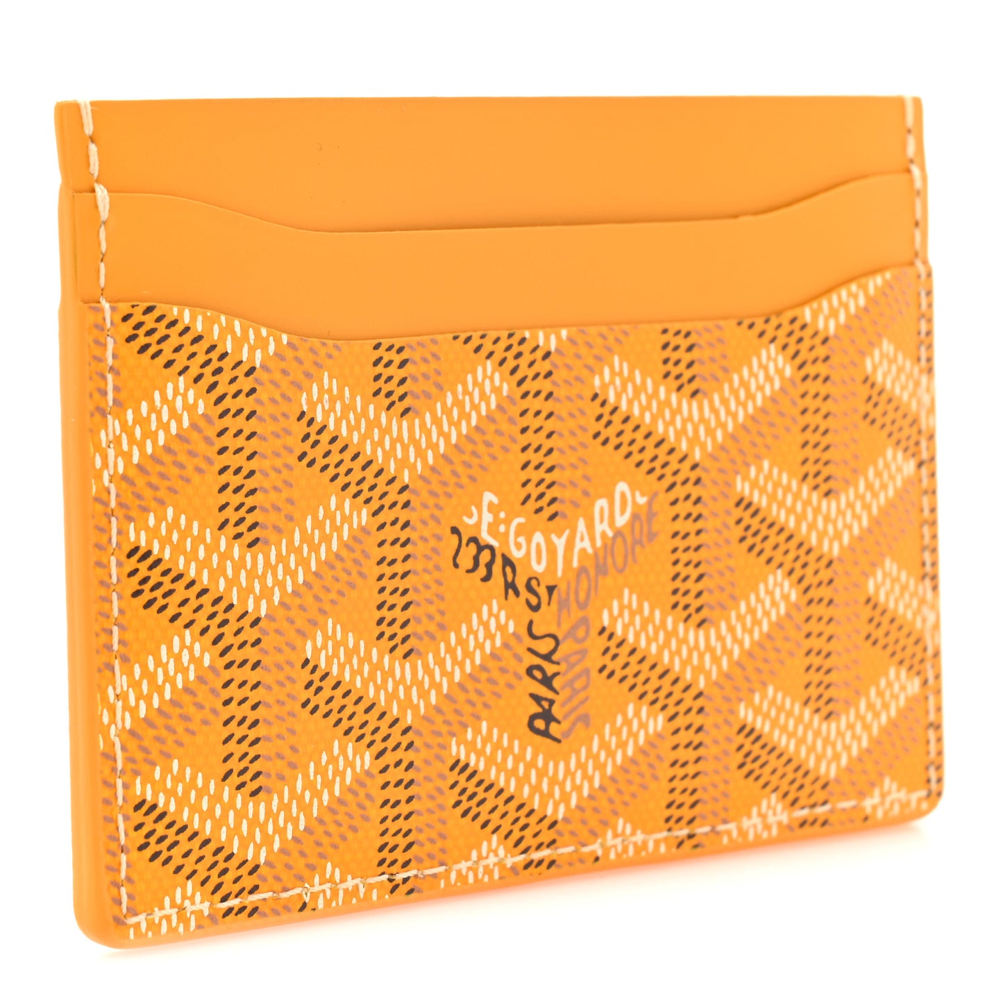 Goyardine Saint Sulpice Card Holder Yellow