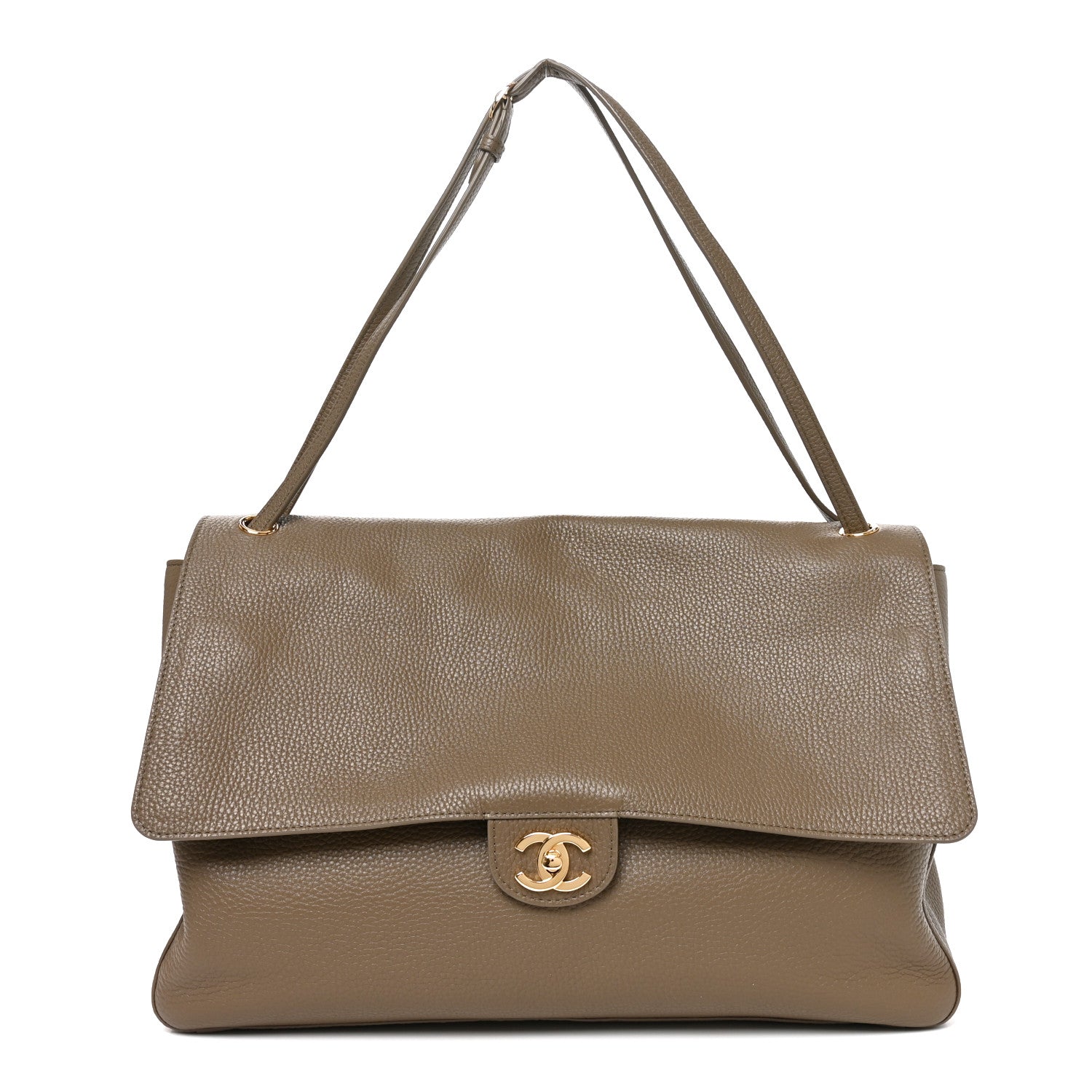 Chanel Grained Calfskin Souplissimo Maxi Flap Light Brown 1 of 10