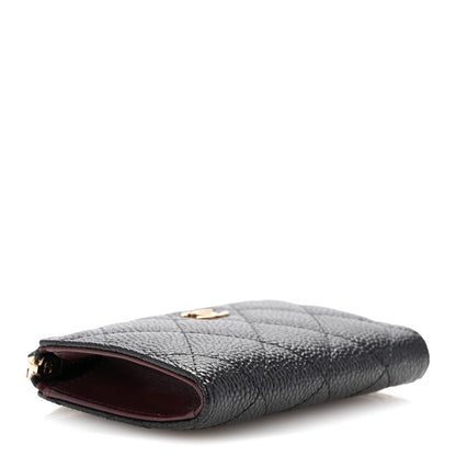 Chanel Caviar Quilted Zipped Key Holder Case Black 4 of 10