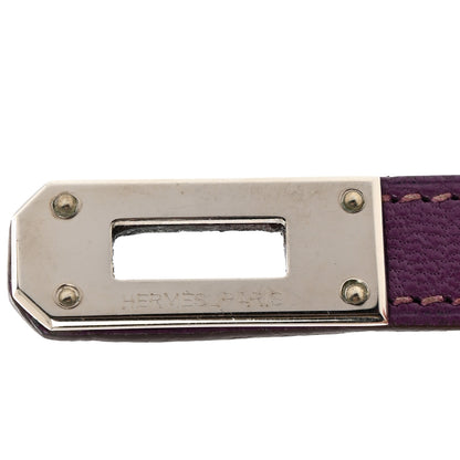 Hermes Chevre Mysore Kelly Longue Wallet Violet 10 of 11