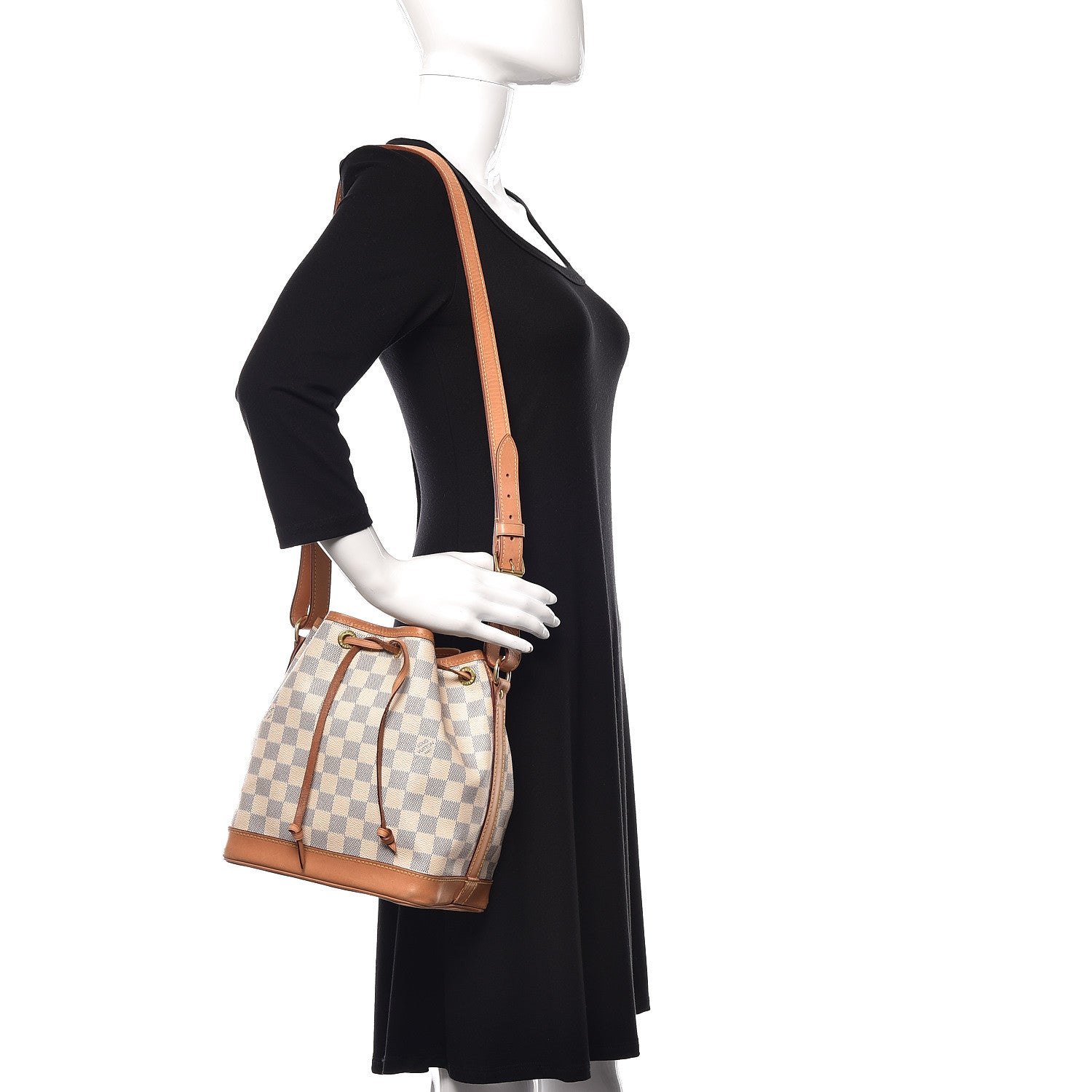 Louis Vuitton Damier Azur Noe BB 2 of 7