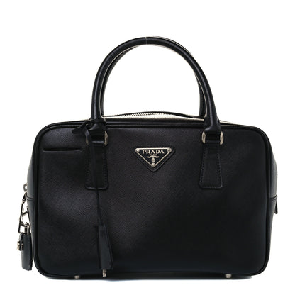 Prada Saffiano Lux Petite Bowler Black 1 of 11