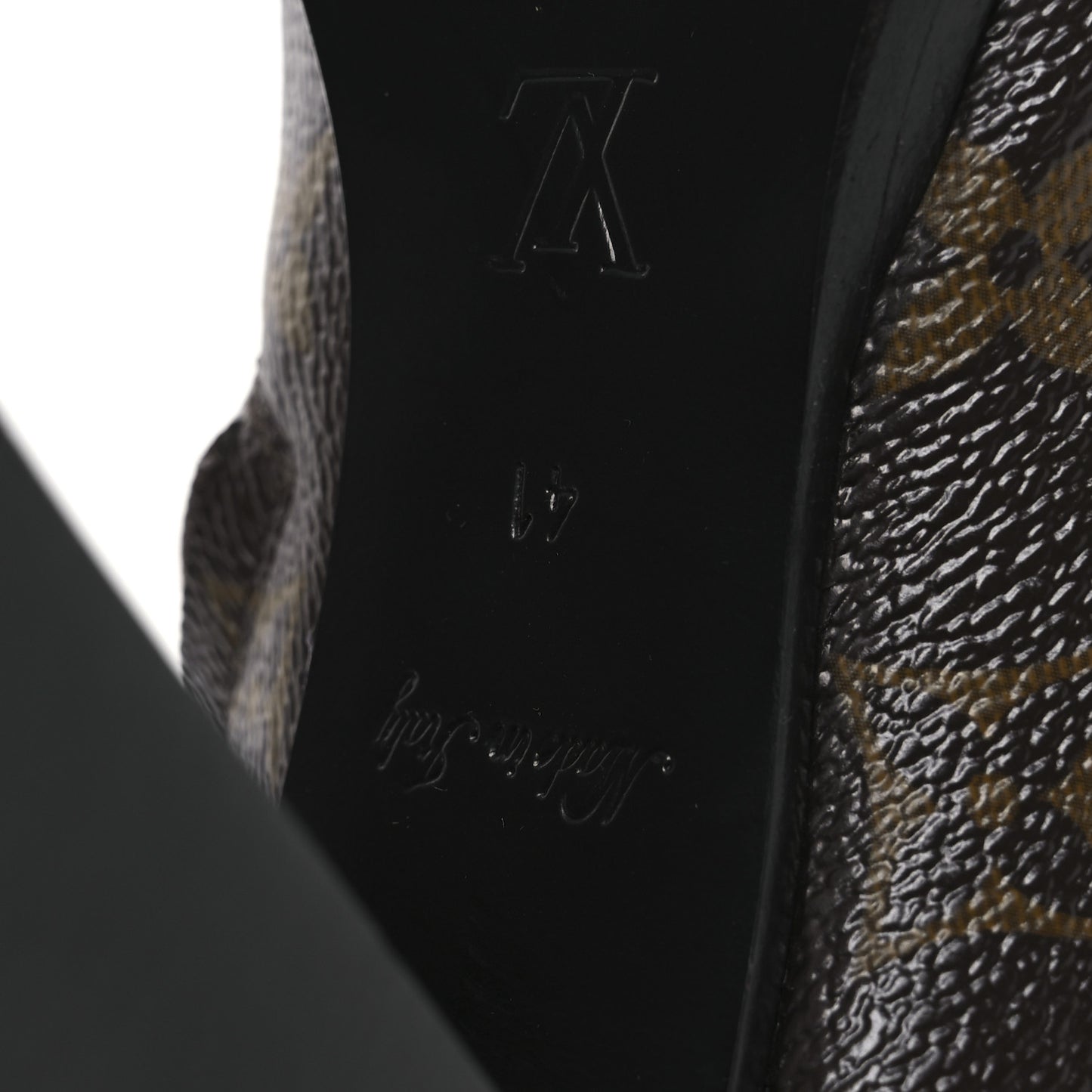 Patent Calfskin Monogram Star Trail Ankle Boots 41 Black
