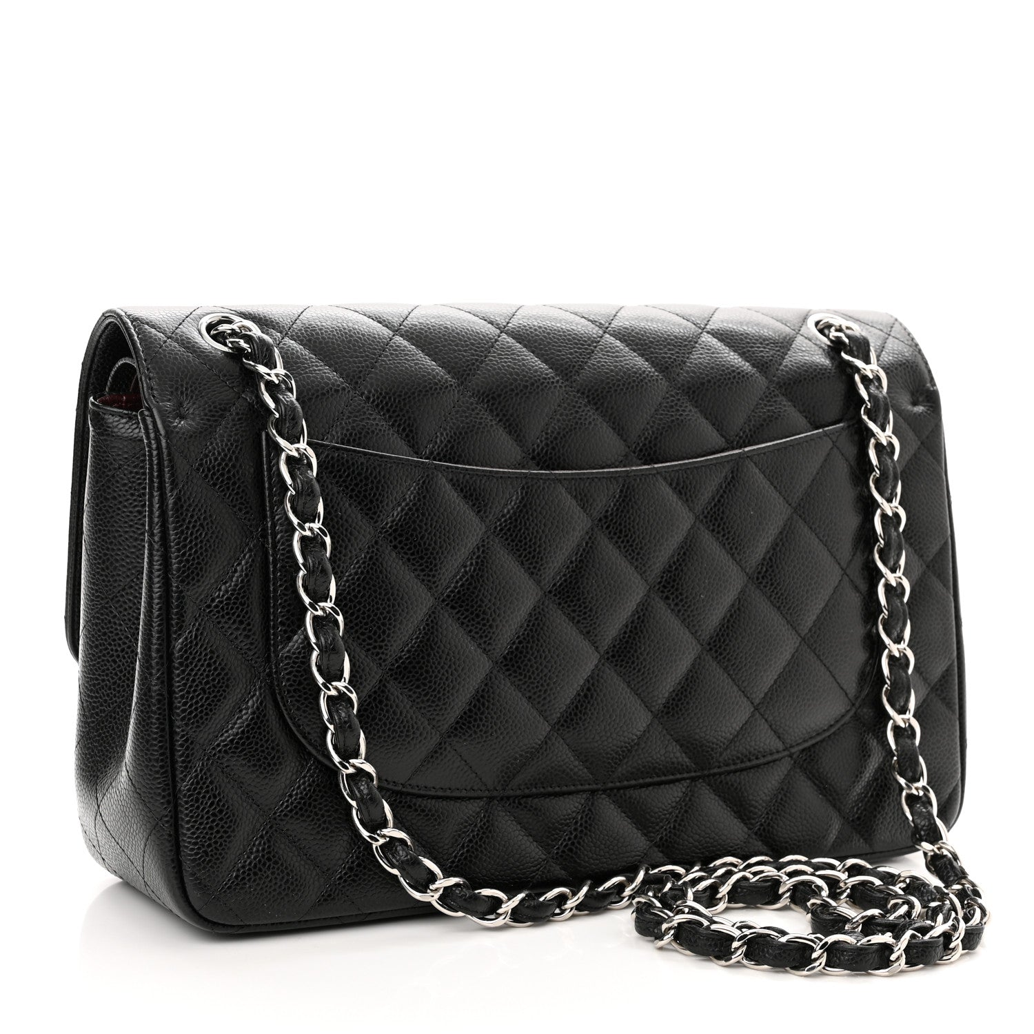 Chanel Caviar Quilted Jumbo Double Flap Black 3 of 11