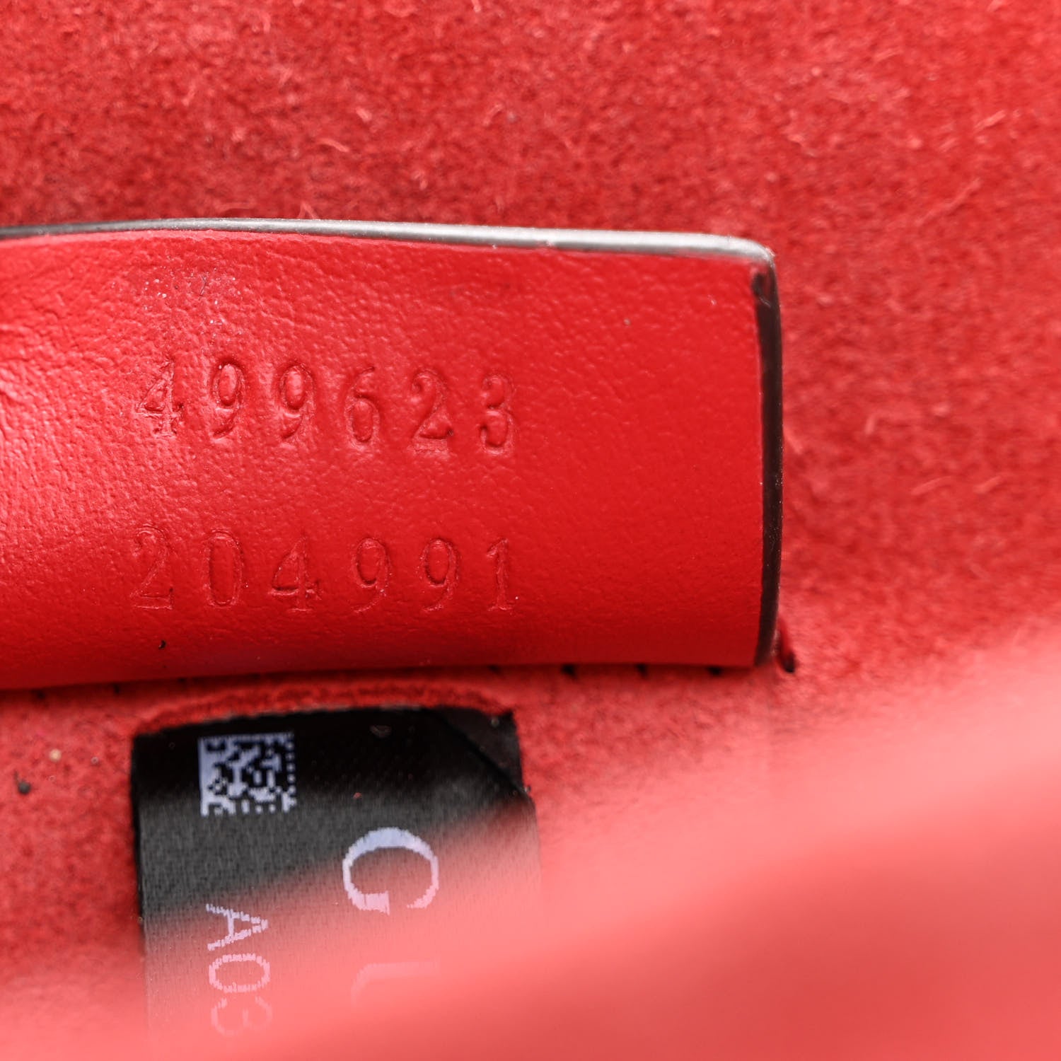 Gucci GG Supreme Monogram Suede Crystal Small Dionysus Shoulder Bag Beige Ebony Vulcanic Red 7 of 12