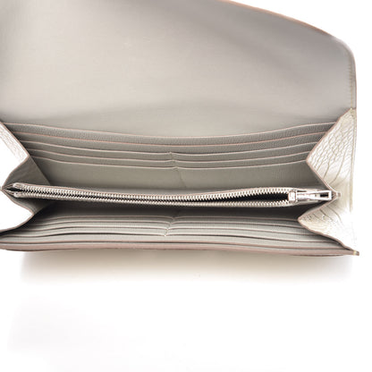 Hermes Matte Alligator Constance Wallet Beton 5 of 14