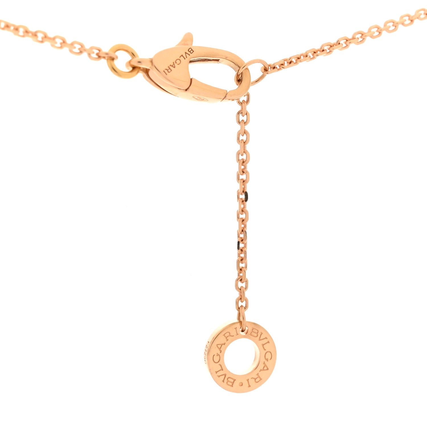 Bulgari 18K Rose Gold Diamond Carnelian Divas' Dream Pendant Necklace 4 of 6