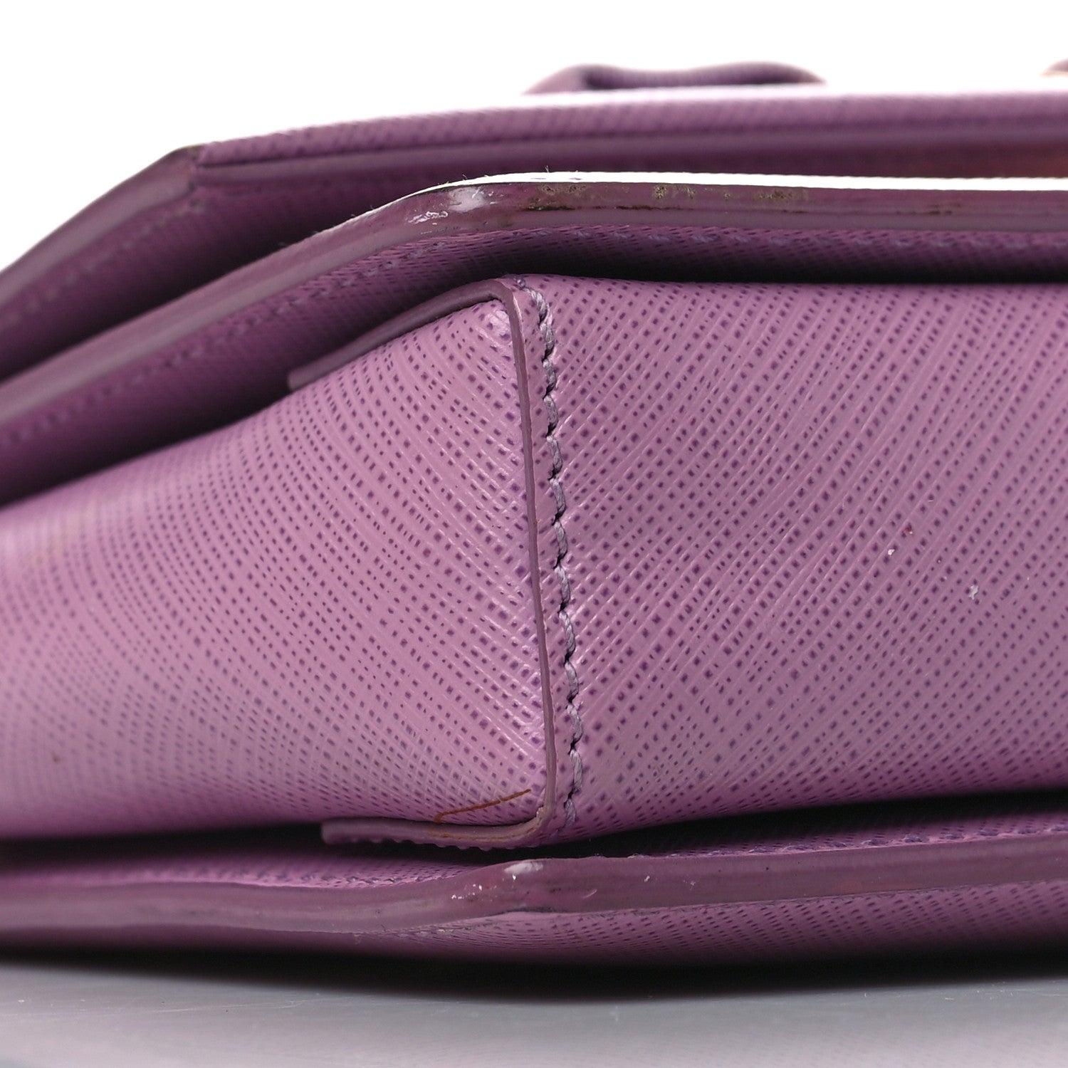 Salvatore Ferragamo Printed Calfskin Ginny Crossbody Bag Purple 8 of 9