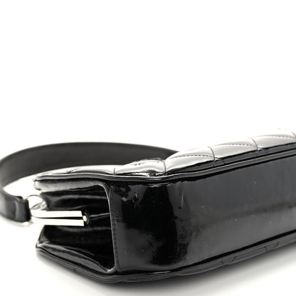 Chanel Patent Quilted Kisslock Frame Bag Black 10 of 11