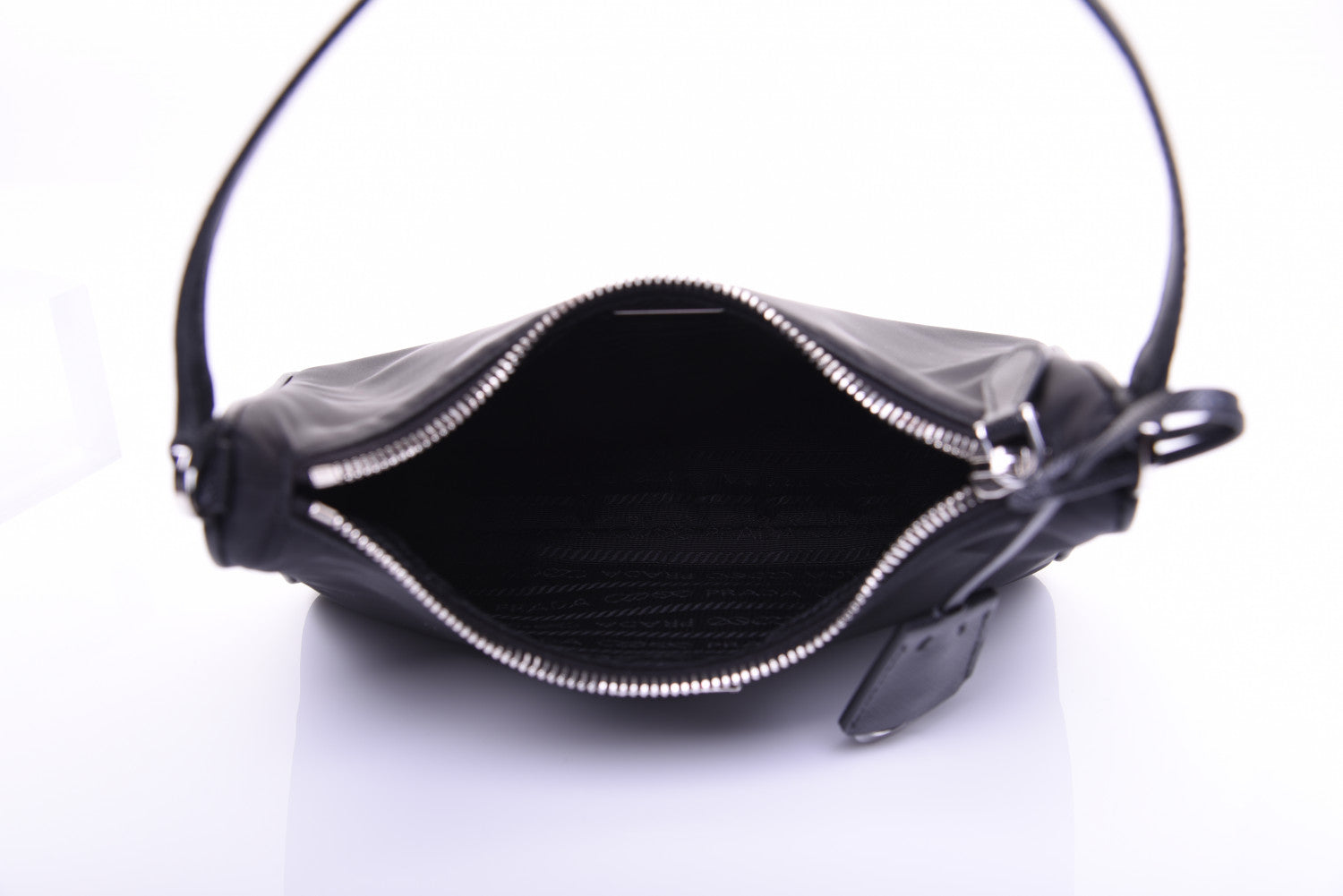 Prada Tessuto Nylon Mini Re-Edition 2000 Bag Black 5 of 15