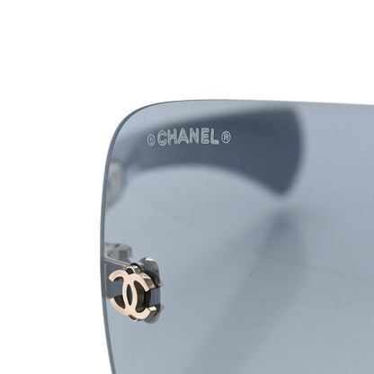 Chanel Frameless Shield Sunglasses Black 7 of 8