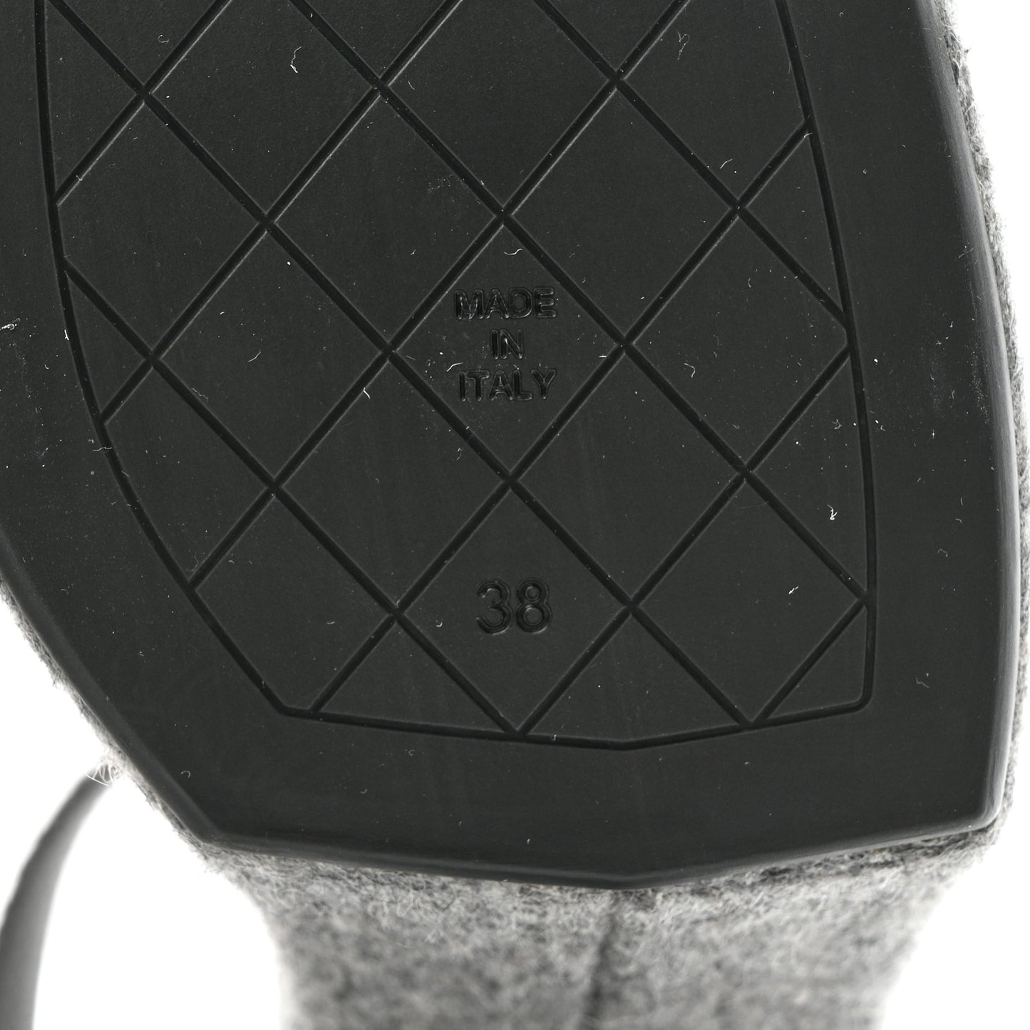 Wool CC Platform Sandals 38 Grey