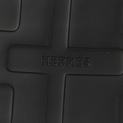 Hermes Calfskin Womens Enid Sandals 38 Black 7 of 10