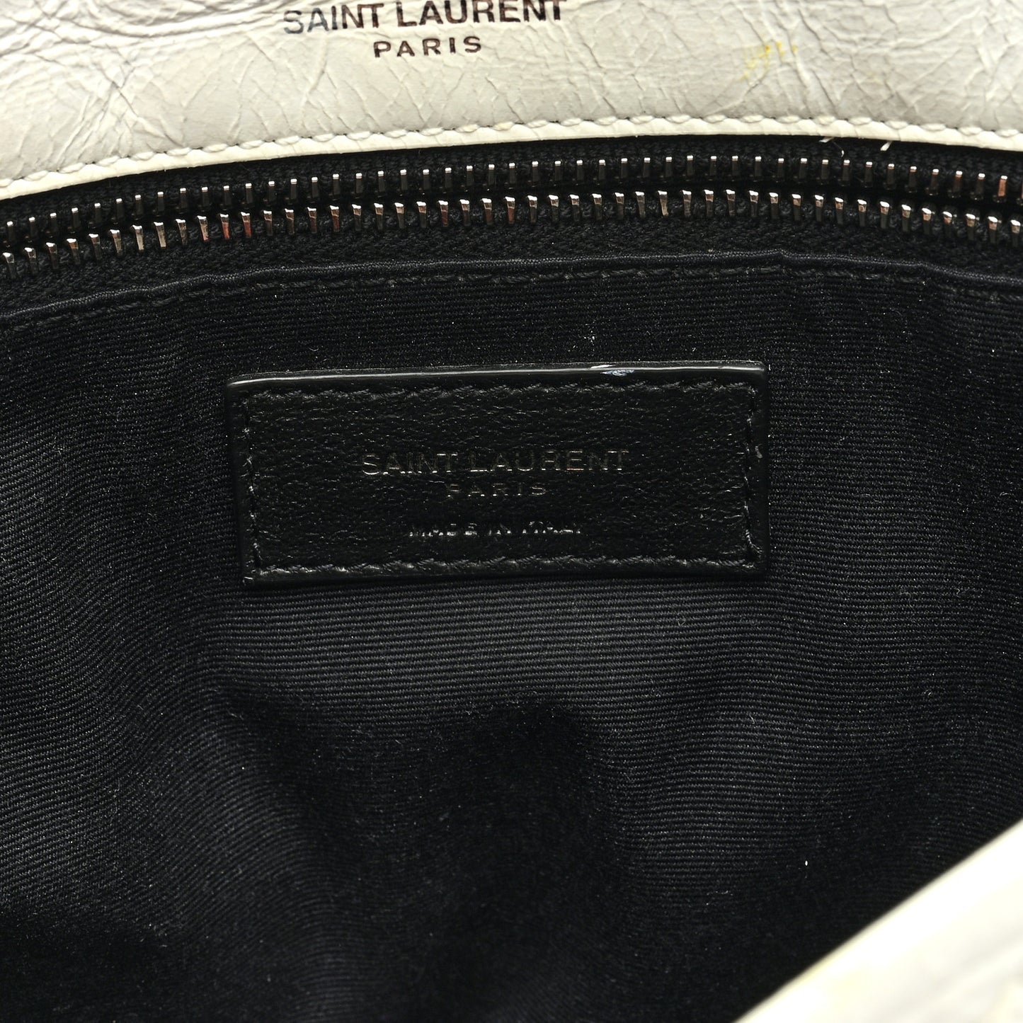 Crinkled Calfskin Matelasse Monogram Medium Niki Chain Satchel Crema Soft