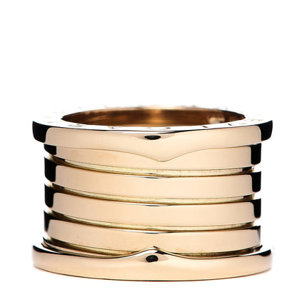 Bulgari 18K Yellow Gold B.Zero1 Five-Band Anniversary Ring 51 5.75 1 of 5